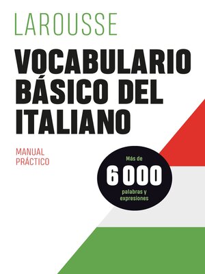 cover image of Vocabulario básico del italiano